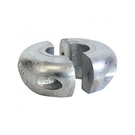 Anode collier ligne d'arbre en zinc, vendu par Mecanic marine, spécialiste de l'accastillage